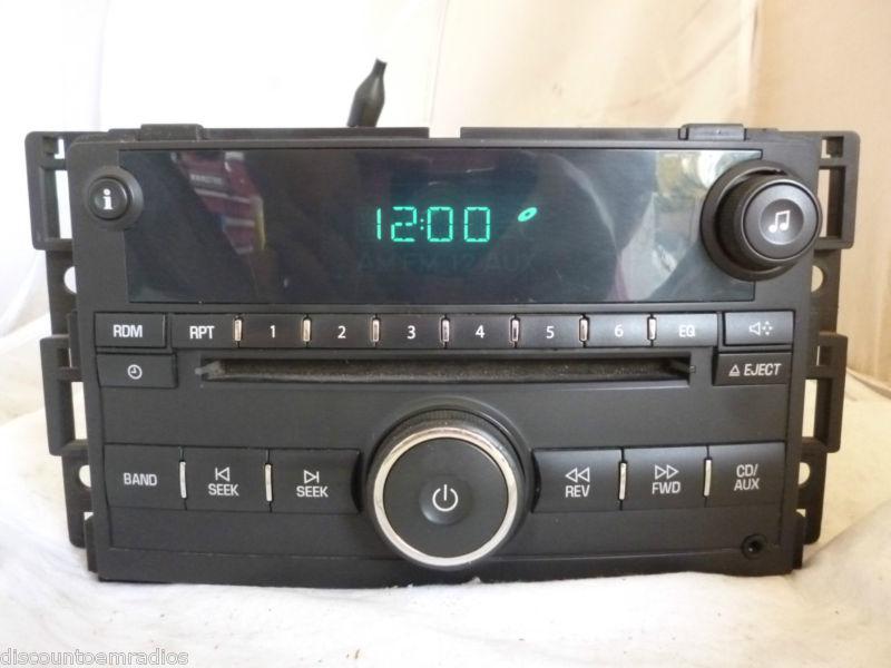 07-09 chevrolet cobalt radio single cd player aux 22714656 *