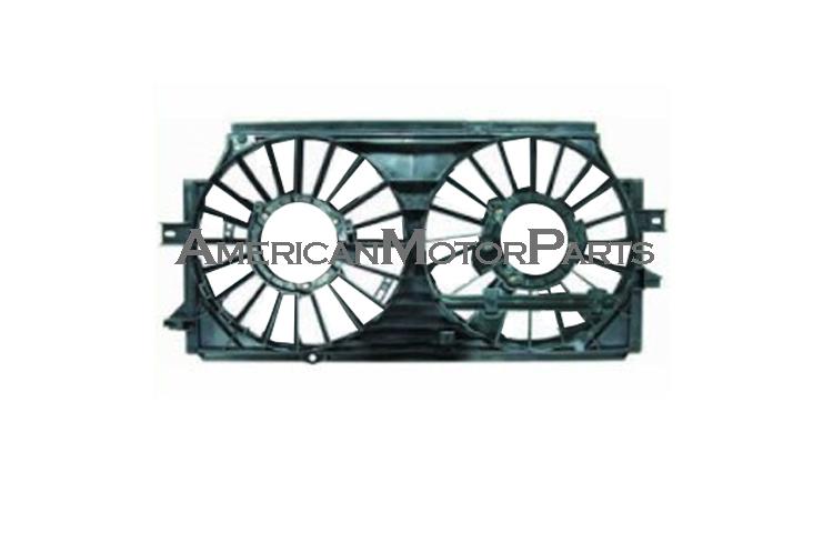 Ac condenser and radiator cooling fan shroud 02-04 buick regal century 3.1l 3.8l