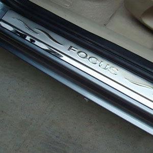 Stainless steel door sill scuff plate 4pcs kit fit ford focus 2006-2011