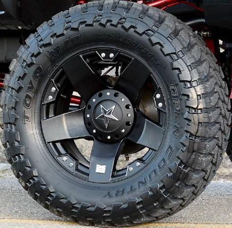 18" xd rockstar rims & tires toyo open country mt 35" h2 wheels