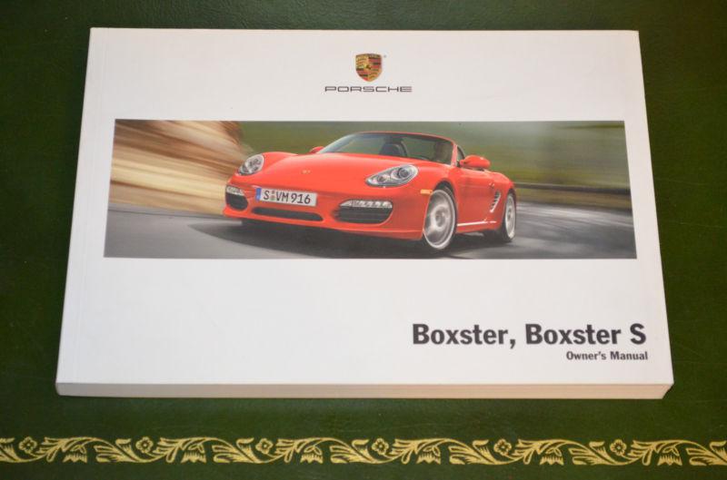 2009 porsche boxster / boxster s owners manual 987 09 new