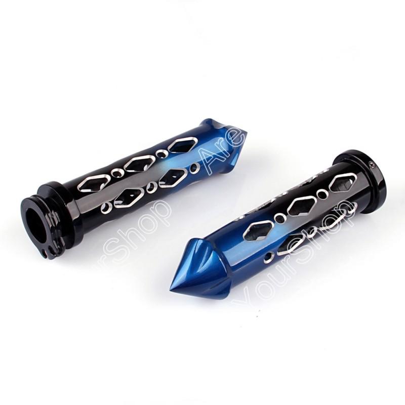 22mm handlebar grip bar end honda cbr suzuki gsxr kawasaki zx yamaha r1 r6 blu/b