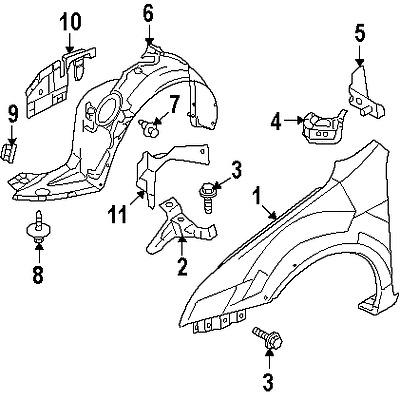 Ford 9e5z16103a genuine oem factory original splash shield