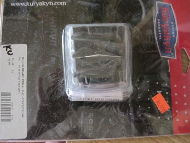 Kuryakyn pt # 4499 widow brake pedal pad-fxst/fxdwg harley davidsons nwtgs