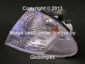 Bmw e46 turn signal light with white lens front left oem + 1 year warranty