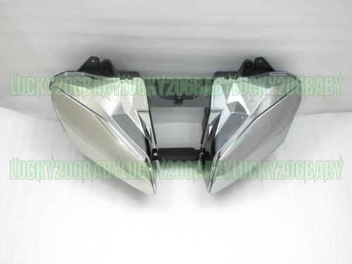 Headlight head lamp for yamaha yzf r6 yzf-r6 08-09 08 09 2008 2009 #silver 7d