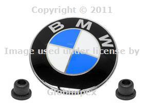 Bmw e31 840ci 850i,ci,csi front hood emblem genuine new + 1 year warranty