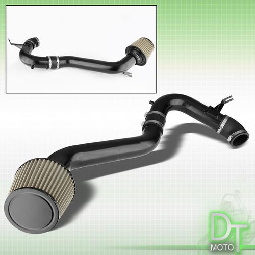 Stainless washable cone filter+cold air intake 09-13 tsx 2.4l 4cyl blk aluminum