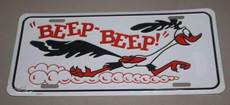 New road runner beep-beep license plate