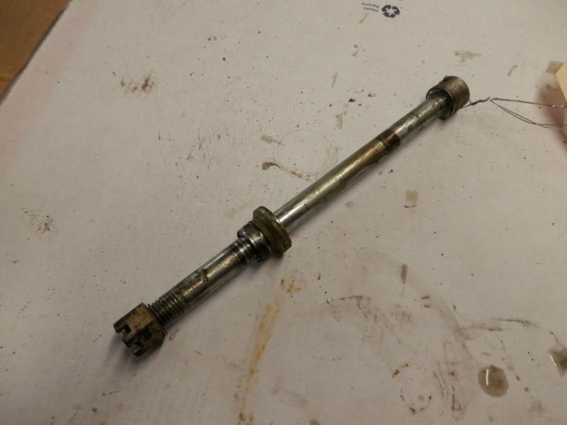 2000 suzuki jr50   .front axle with nut & spacer  