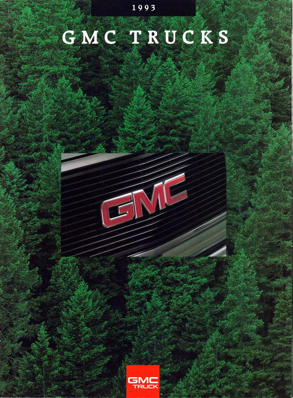 1993 gmc trucks full line sales brochure folder original excellent condition