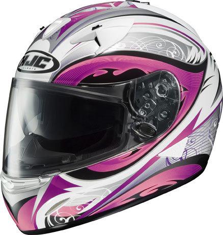 Hjc is-16 is16 lash adult helmet white black pink md