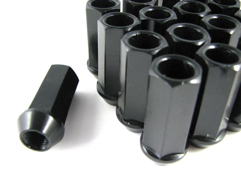 Lug nuts lightweight racing wheel 1/2" black light l