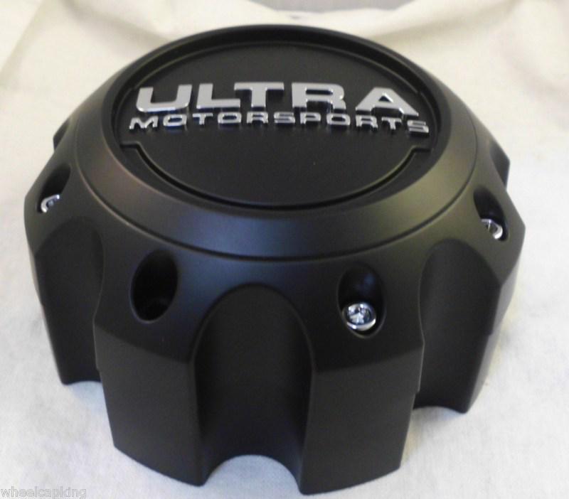 Ultra flat black custom wheel center cap caps # 89-9780 new! w/extender