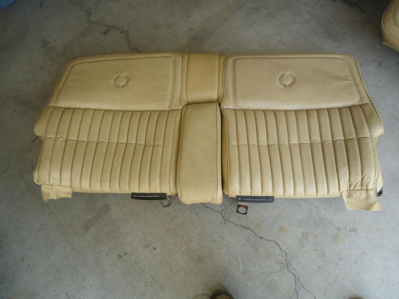 Rear back seat with arm rest leather 79 80 81 82 83 84 85 cadillac eldorado oem