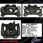 Centric parts 141.44551 rear right rebuilt caliper with hardware