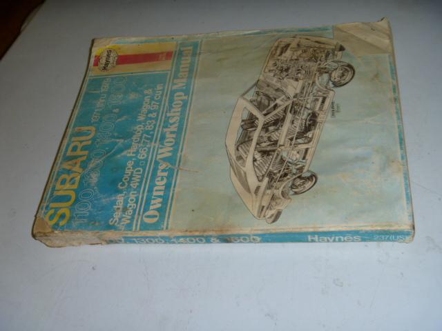 Haynes manual, subaru 1100, 1300, 1400 & 1600, 1971 all models