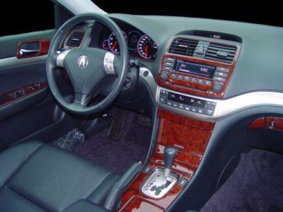 Acura tsx interior burl wood dash trim kit set 2009 09 2010 2011 2012 2013