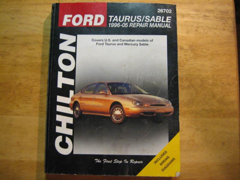 Chilton ford taurus/sable 1996-2005 repair manual