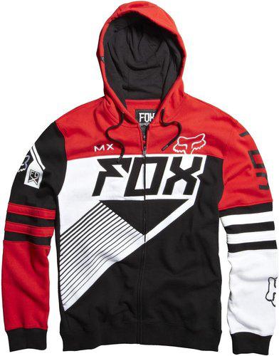 Fox racing mens racer zip hoody 2013