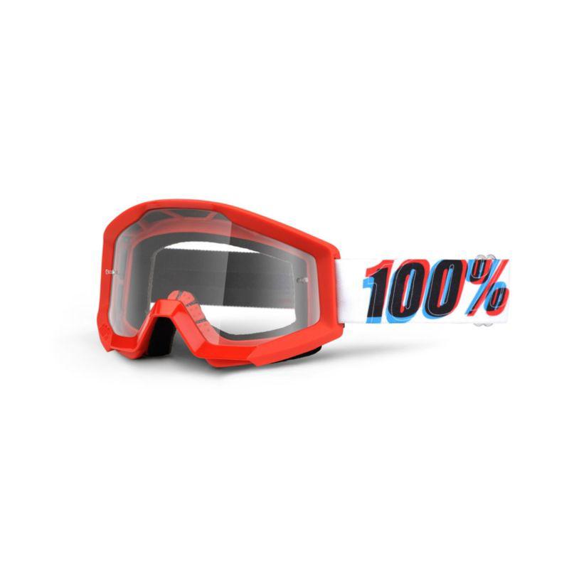 New 100% strata jr adult goggles, 3d, with clear lens