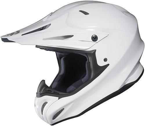 New hjc rpha-x solid offroad/motocross adult helmet, gloss white, xl