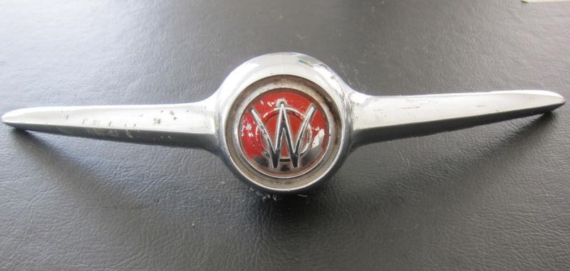 1955 willys car truck front emblem #45 jeep hood ornament 1948-53 1954 1956