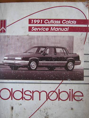 1991 oldsmobile cutlass calais shop service manual original