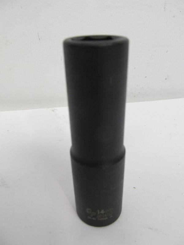 Grey pneumatic, 2014md, 14mm, 1/2" drive, 6 point, deep impact socket