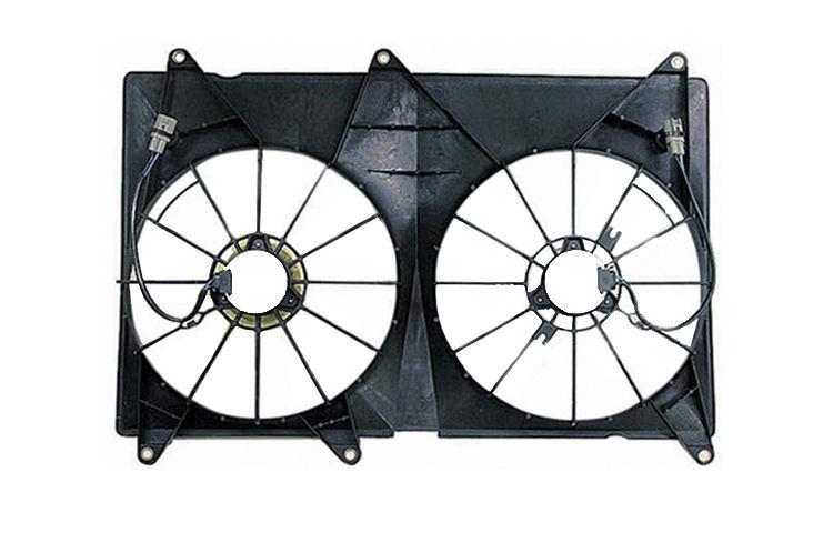 Ac condenser radiator cooling fan shroud only 2001-2007 toyota highlander l4