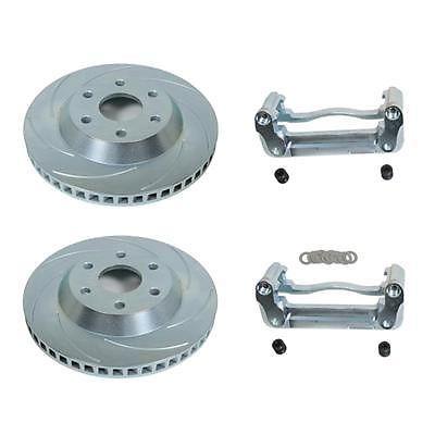 Summit racing brake upgrade big rotor front slotted surface cadillac chevy kit