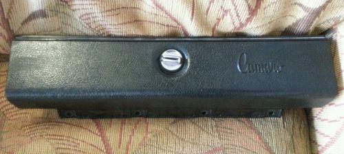 70 71 72 73 camaro glove box lid door chevy  black  oem