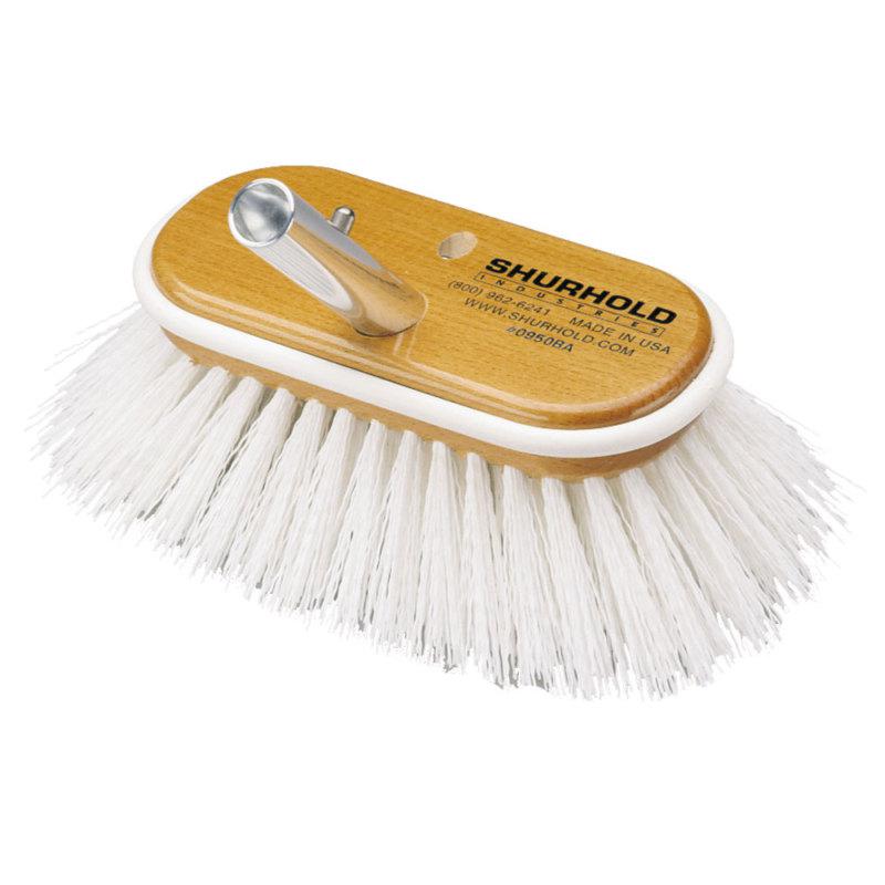 Shurhold 6" polypropylene stiff bristle deck brush 950