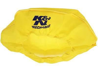 K&n air filter wrap precharger yellow round universal 14.00" dia 2.25" height ea