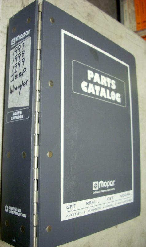 1997 1998 1999 97 98 jeep wrangler dealer dealership parts book manual catalog