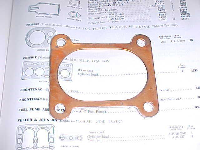 1924 1925 1926 buick master 6 nos heater valve body gasket