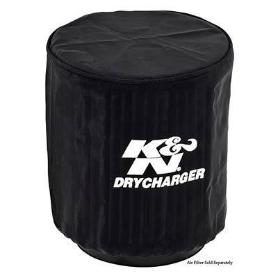 K&n cm-4508dk air filter wrap drycharger round polyester black ea