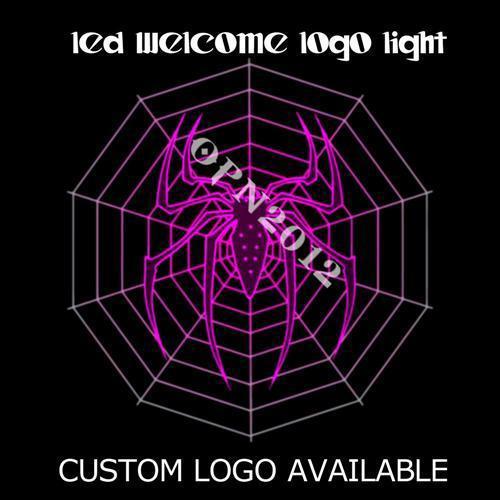 Car door led welcome laser projector ghost pink spider cobweb logo shadow light