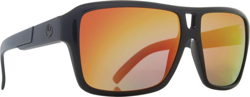 Dragon alliance jam ionized sunglasses jet/red lens