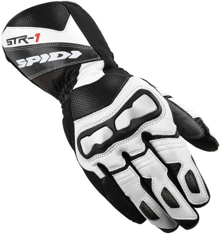 Spidi sport s.r.l. str-1 gloves black/white large