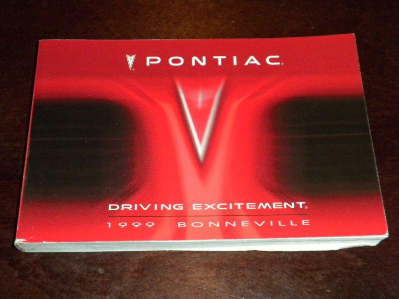 1999 pontiac bonneville owners manual