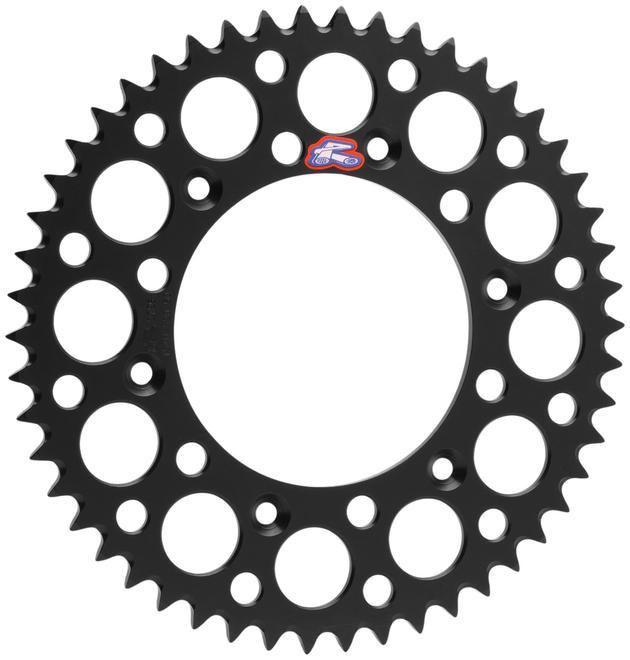 Renthal sprocket rear 51t 420 ultralight aluminum black fits kawasaki kx80 1988