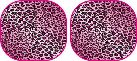 Pink leopard magic shade windshield sunshade sun shade (jumbo size)