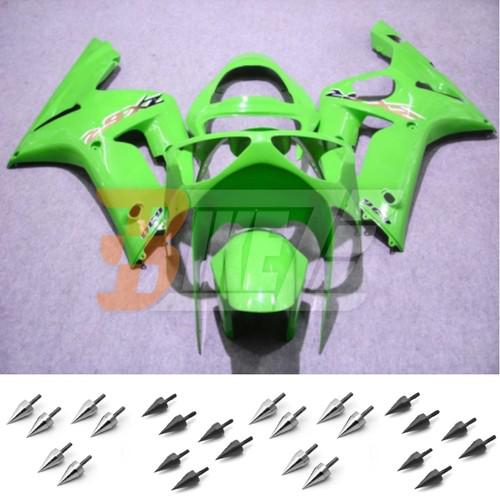 Bolt kit & injection fairing kit bodywork for kawasaki ninja zx6r 2003 2004 ae