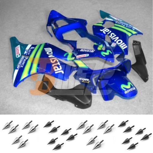 Free bolt kit! body frame fairing kit for honda cbr600 f f4i 2001 2002 2003 ab