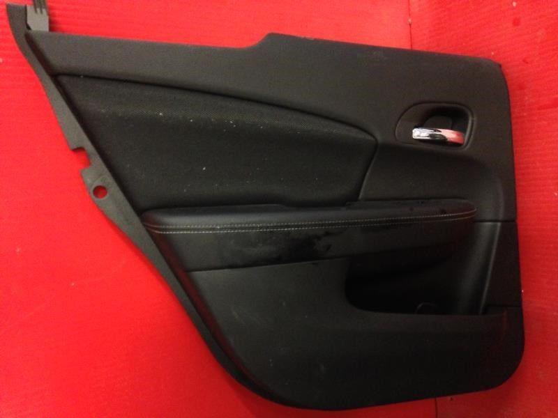 13 dodge avenger left rear door interior trim panel black 77111