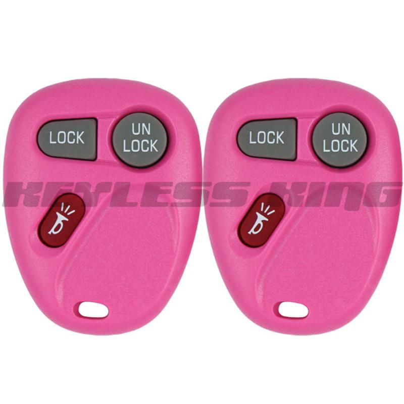 2 new pink replacement keyless entry remote key fob clicker for 15042968