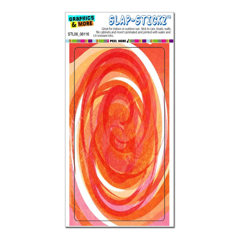 Candy swirl red orange - slap-stickz™ car window locker bumper sticker