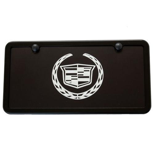 Cadillac escalade cts dts black license plate frame tag   made in usa