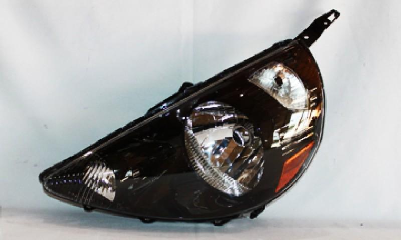 Tyc 07-08 honda fit (black ) headlight left